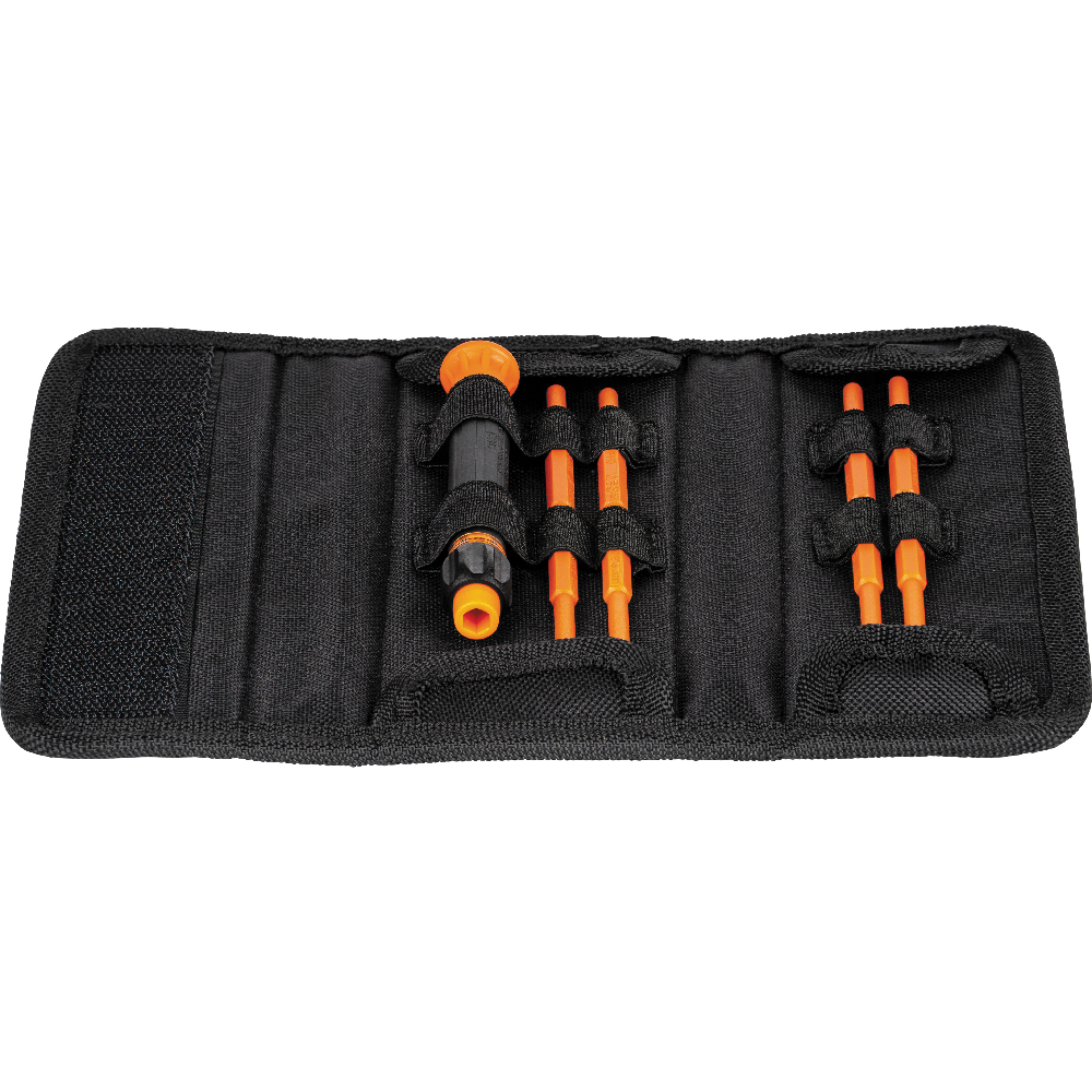 KLEIN TOOLS Klein Tools 32584INSR 8-in-1 Insulated Precision Screwdriver Set with Case