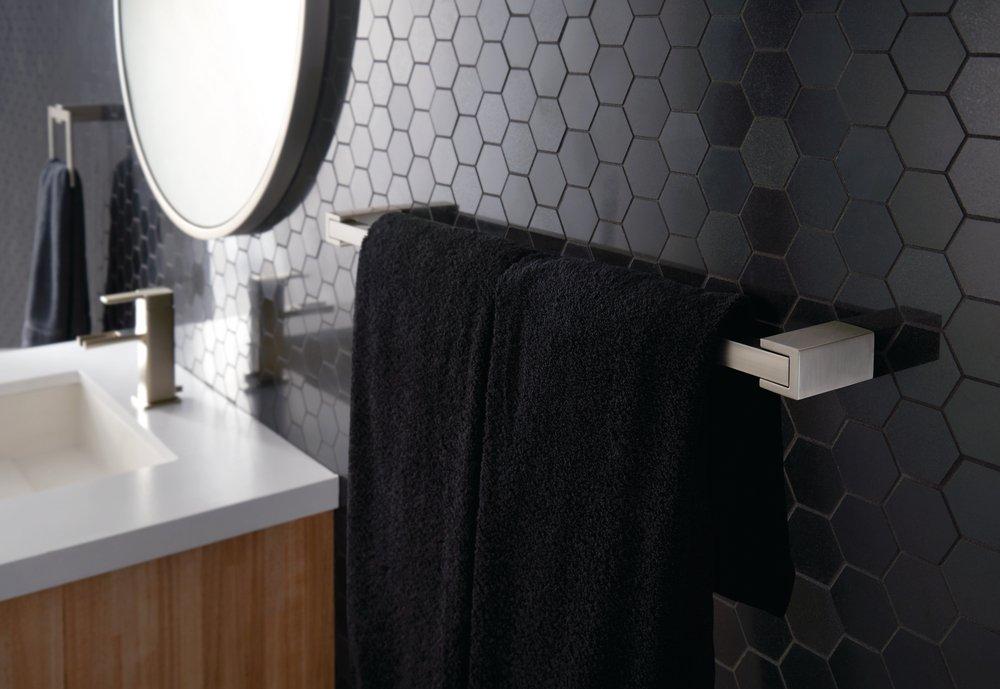 MOEN Moen BP3724BN Kyvos Towel Bar 24 in. Brushed Nickel