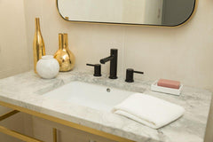 MOEN Moen T6193BL Align Two Handle Widespread Bathroom Sink Faucet in Matte Black