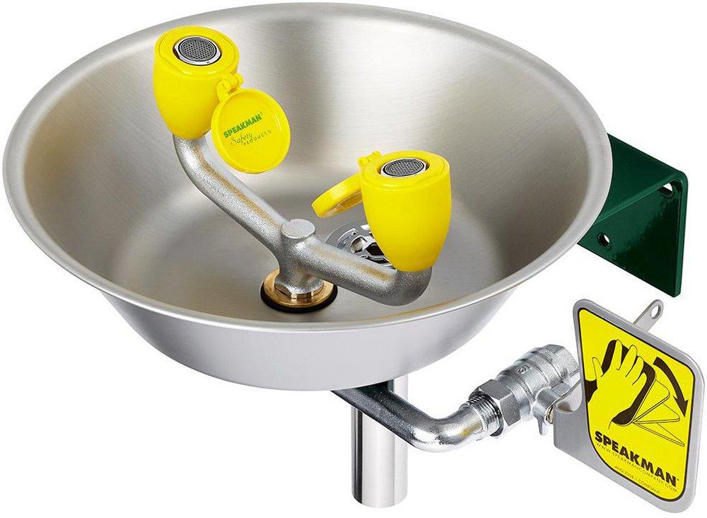 SPEAKMAN Speakman SE-582 Traditional Series 3.6 gpm Stainless Steel Eyewash Wall Mount Bowl in Stainless Steel