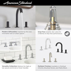 American Standard 7105801.295 Studio S Two Handle Widespread Bathroom Sink Faucet 1.2 GPM