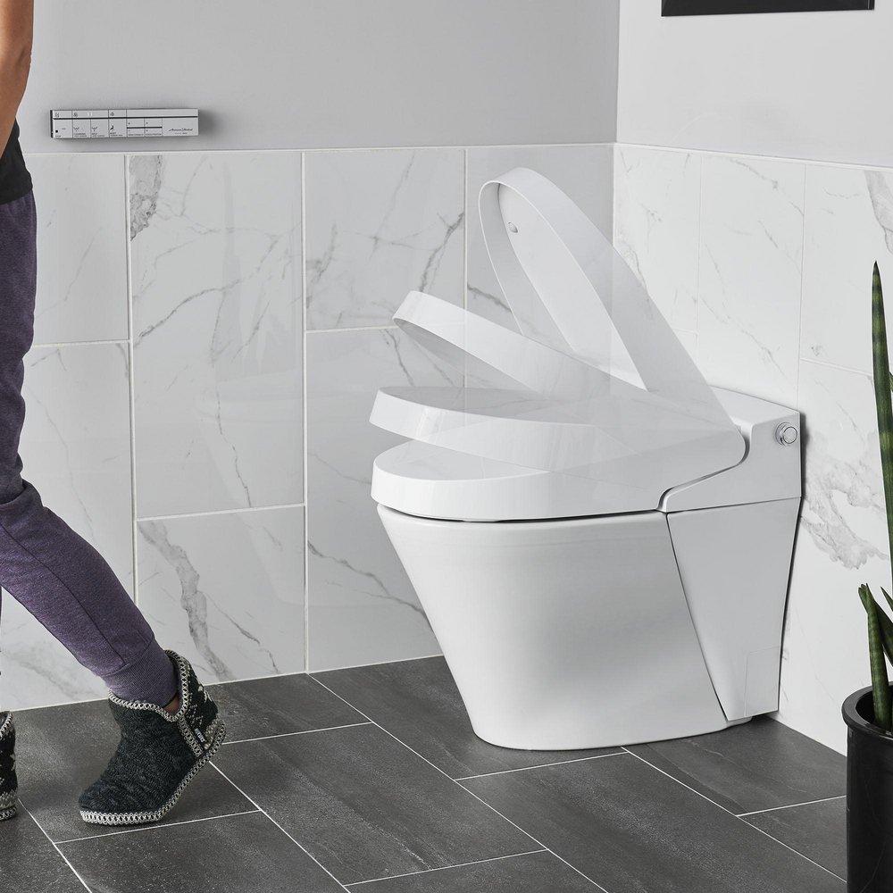 AMERICAN STANDARD American Standard 8017A60GRC-291 Advanced Clean Elongated Closed Front with Cover Bidet in Alabaster White