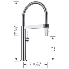 BLANCO BLANCO 441622 Single Handle Pull Down Kitchen Faucet in Chrome