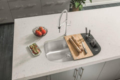 BLANCO BLANCO 441622 Single Handle Pull Down Kitchen Faucet in Chrome