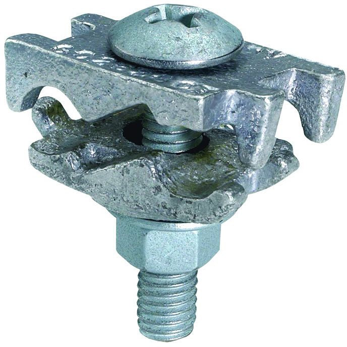 BURNDY Burndy GC2525CT Cast Copper Alloy Cable Tray Ground Clamp 6 Sol (.162 Dia.) -1/0 Str (.372 Dia.) 1.12 in L 1.45 in W