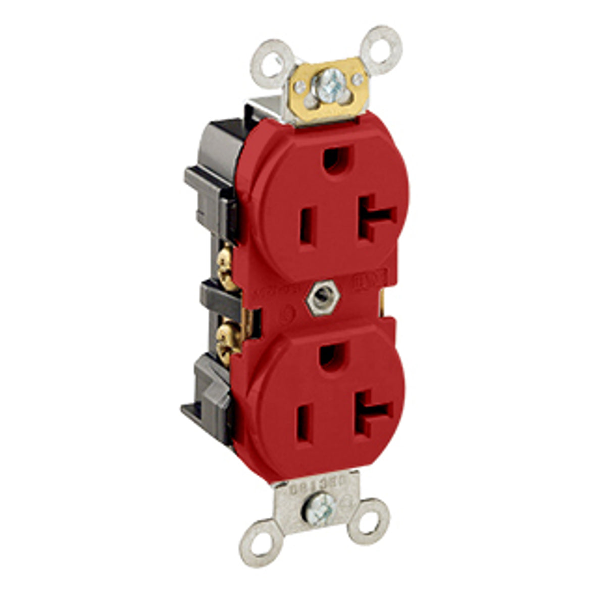 LEVITON Leviton 5352-R 2-Pole 3-Wire Duplex Receptacle 20 Amp, 125 Volt NEMA 5-20R