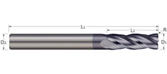Micro 100 FRT-6 M100 3/16RAD Full Radius Convex Groove Tool W=3/8 1/2x2.1/2