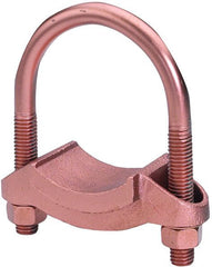 BURNDY GG1815 Mechanical Grounding Connector, Copper Bar, Strap, Braid or Cable to Rod or Tube, 2 Pipe, 2-2 3/8 Rod