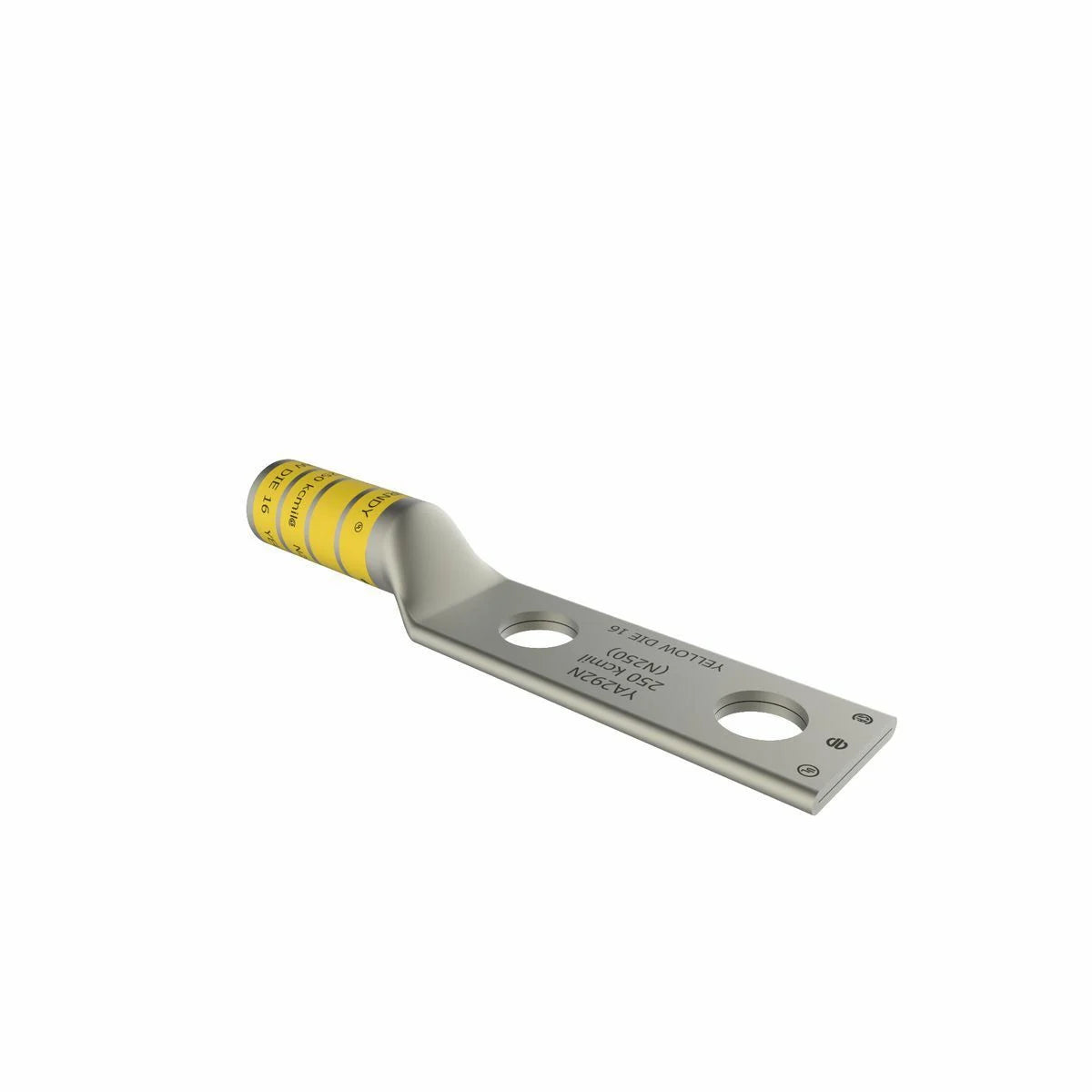 BURNDY BURNDY YA292N Compression Terminal 600V to 35KV 250 kcmil CU, Two Hole, 1/2 Stud Size