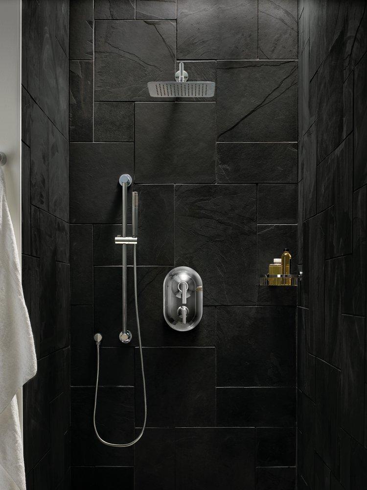 MOEN Moen TS2200 Doux Two Handle Pressure Balancing Valve Trim in Chrome