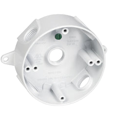 TAYMAC TAYMAC RB550WH RND WP BOX (5) 1/2 IN. OUTLETS - WHITE