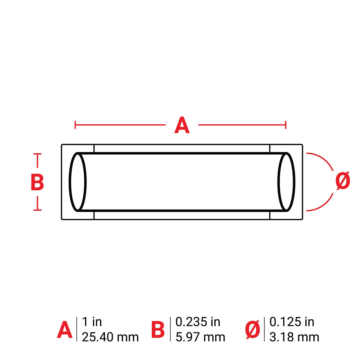 BRADY Brady XPS-125-1 Xpert PermaSleeve White 0.125 Diameter x 1 Replacement MPN