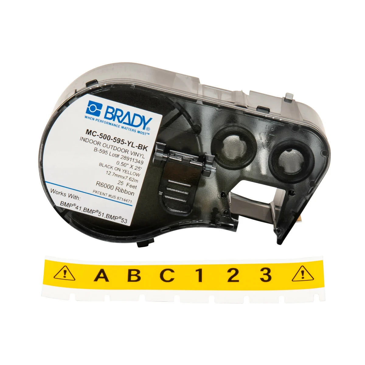 BRADY MC-500-595-YL-BK MARKING & LABELING