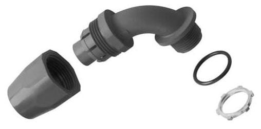 CARLON CARLON LT20D-NEW 1/2 Inch 90 Degree Two-Piece Liquidtight Non-Metallic Fitting UL E32447