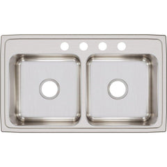 ELKAY Elkay ELUH1316PD Lustertone Classic Stainless Steel 16 x 18-1/2 x 7-7/8 Single Bowl Undermount Sink with Perfect Drain