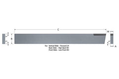 Micro 100 C-5 Brazed Tool - C Style Forming Tool - 2.25 in L x 0.3125 in W