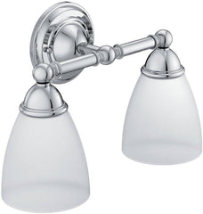 MOEN Moen YB2262CH Brantford 100W 2-Light Medium Bath Bracket Fixture in Polished Chrome