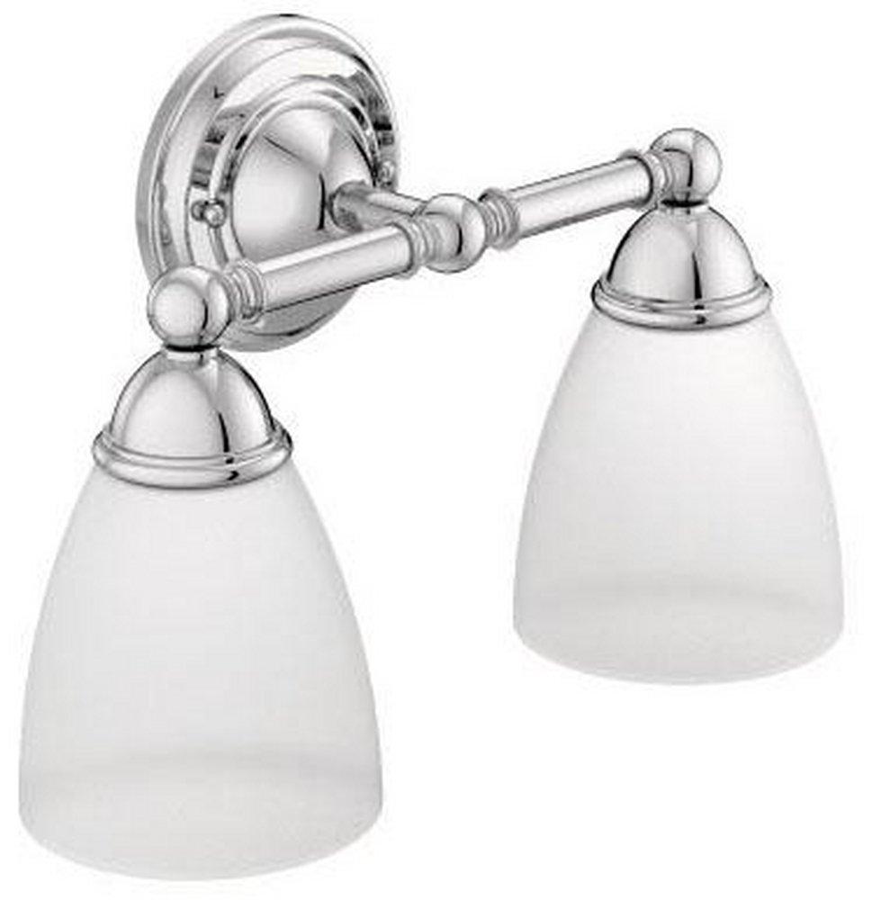 MOEN Moen YB2262CH Brantford 100W 2-Light Medium Bath Bracket Fixture in Polished Chrome