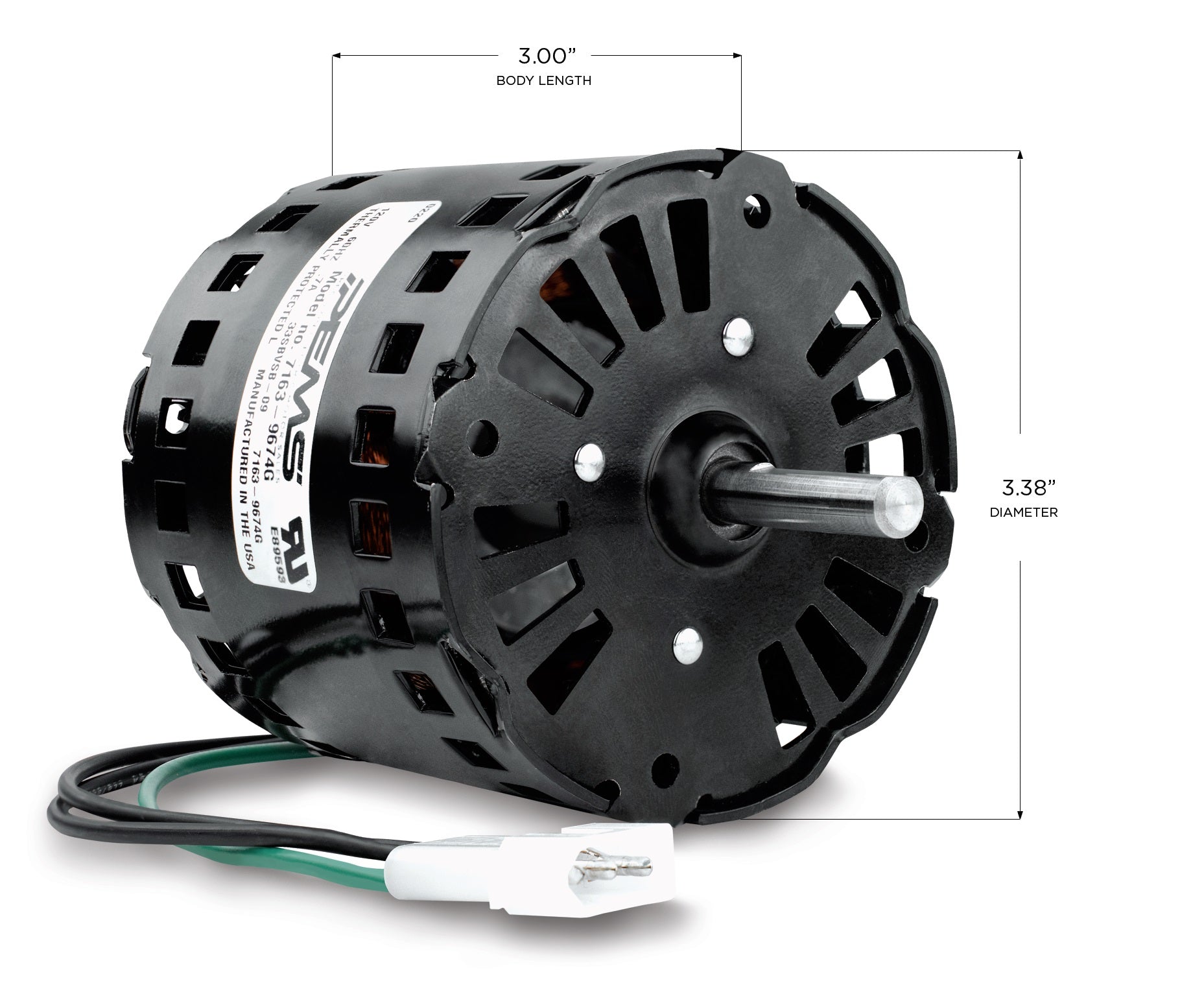 PRECISION ELECTRIC MOTOR SALES 7163-9674G OEM REPLACEMENT MOTORS