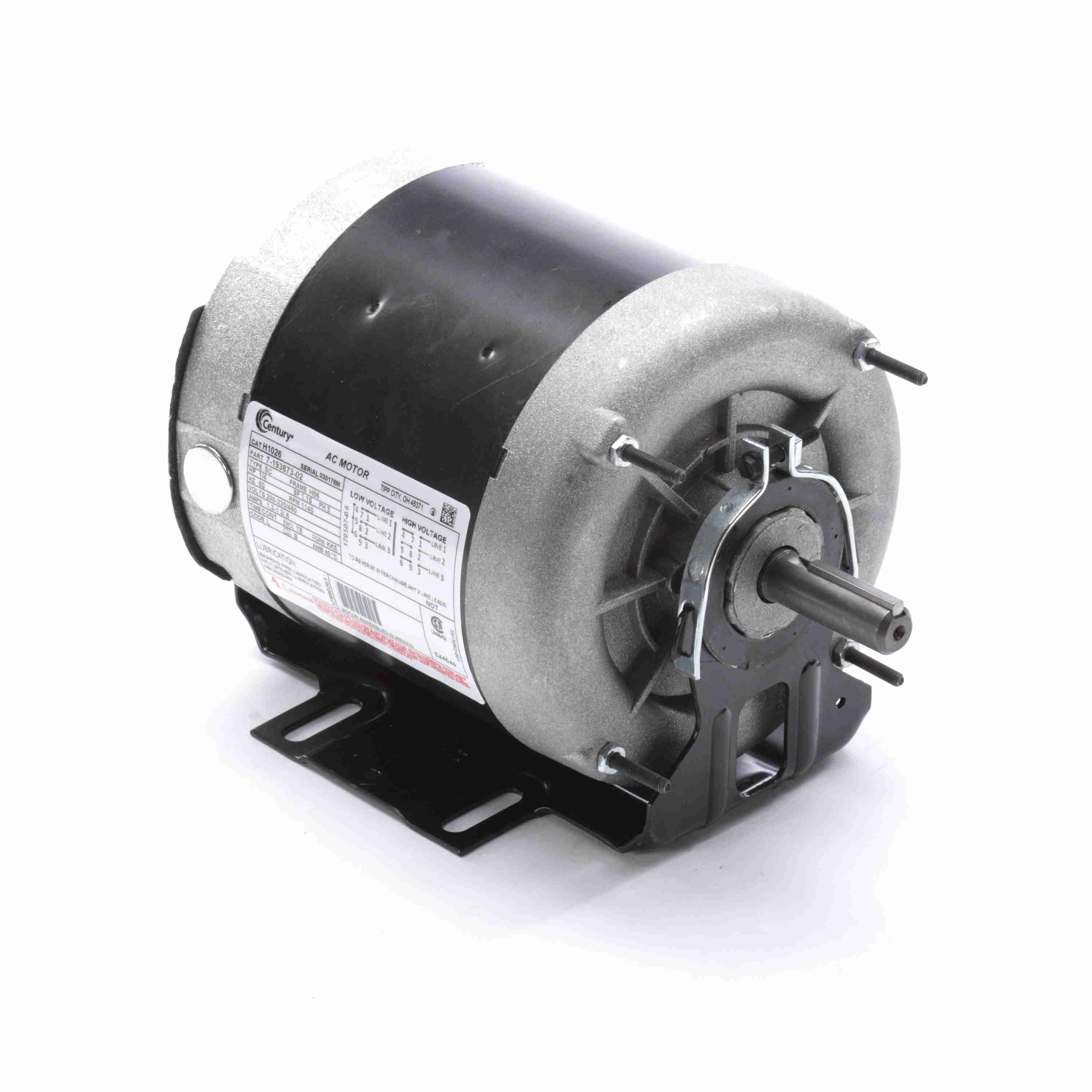 CENTURY MOTORS UH1026-U BLOWER FANS