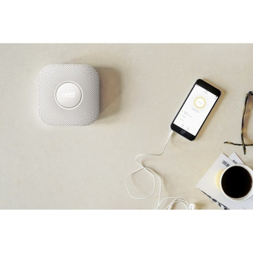 GOOGLE Google S3004PWBUS Nest Protect Wireless Smoke and Carbon Monoxide Alarm, 2nd Gen (Battery) - PRO