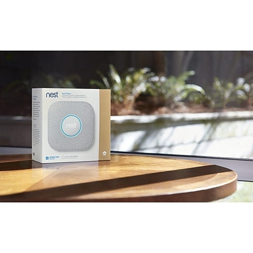 GOOGLE Google S3004PWBUS Nest Protect Wireless Smoke and Carbon Monoxide Alarm, 2nd Gen (Battery) - PRO