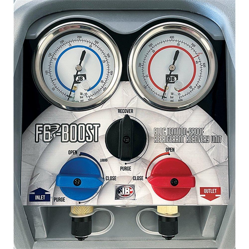 JB INDUSTRIES JB Industries F6-Boost Refrigerant Recovery Unit 1-1/4 hp BLDC 100/240 VAC