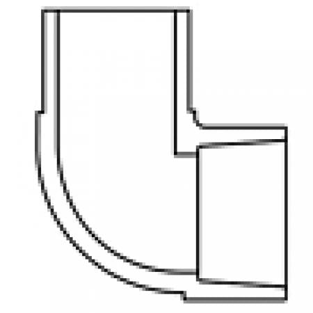 SPEARS Spears 809-005 1/2 PVC 90 Street Elbow SpigotxSoc SCH80