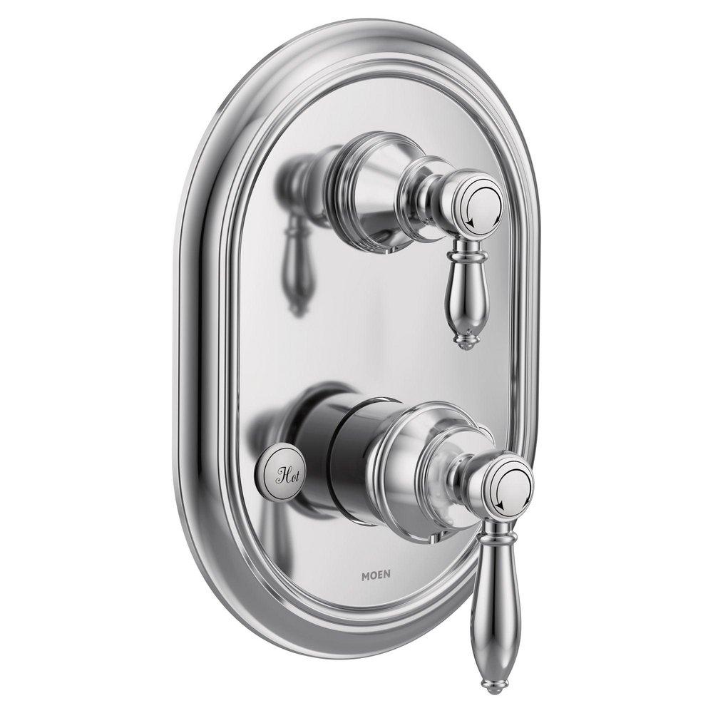 MOEN Moen UTS4311 Weymouth Two Handle Pressure Balancing Valve Trim in Chrome
