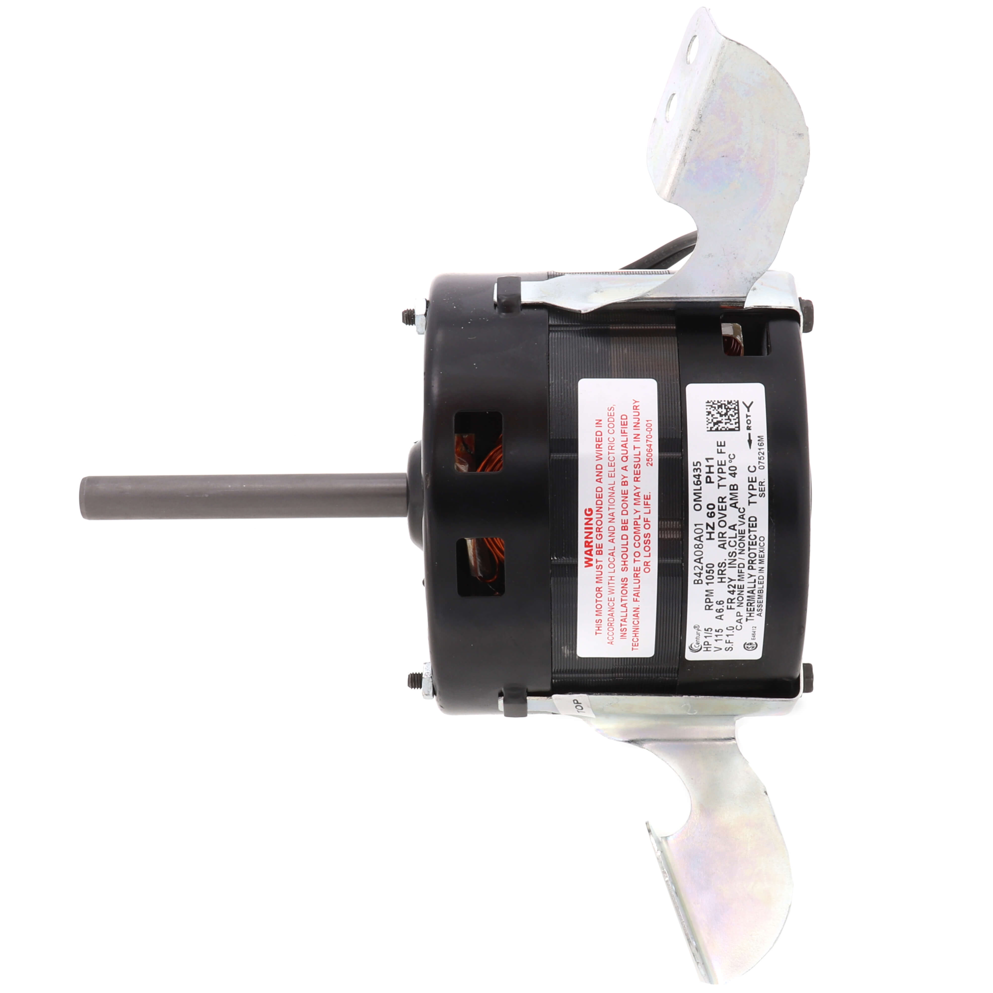 CENTURY MOTORS Regal Rexnord - Century Motors OML6435 115v 1/5hp 1050rpm Motor