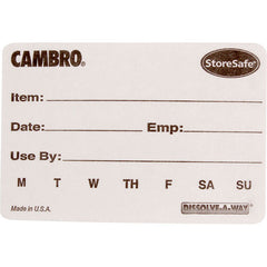 CAMBRO 23SL FOOD STORAGE LABELS