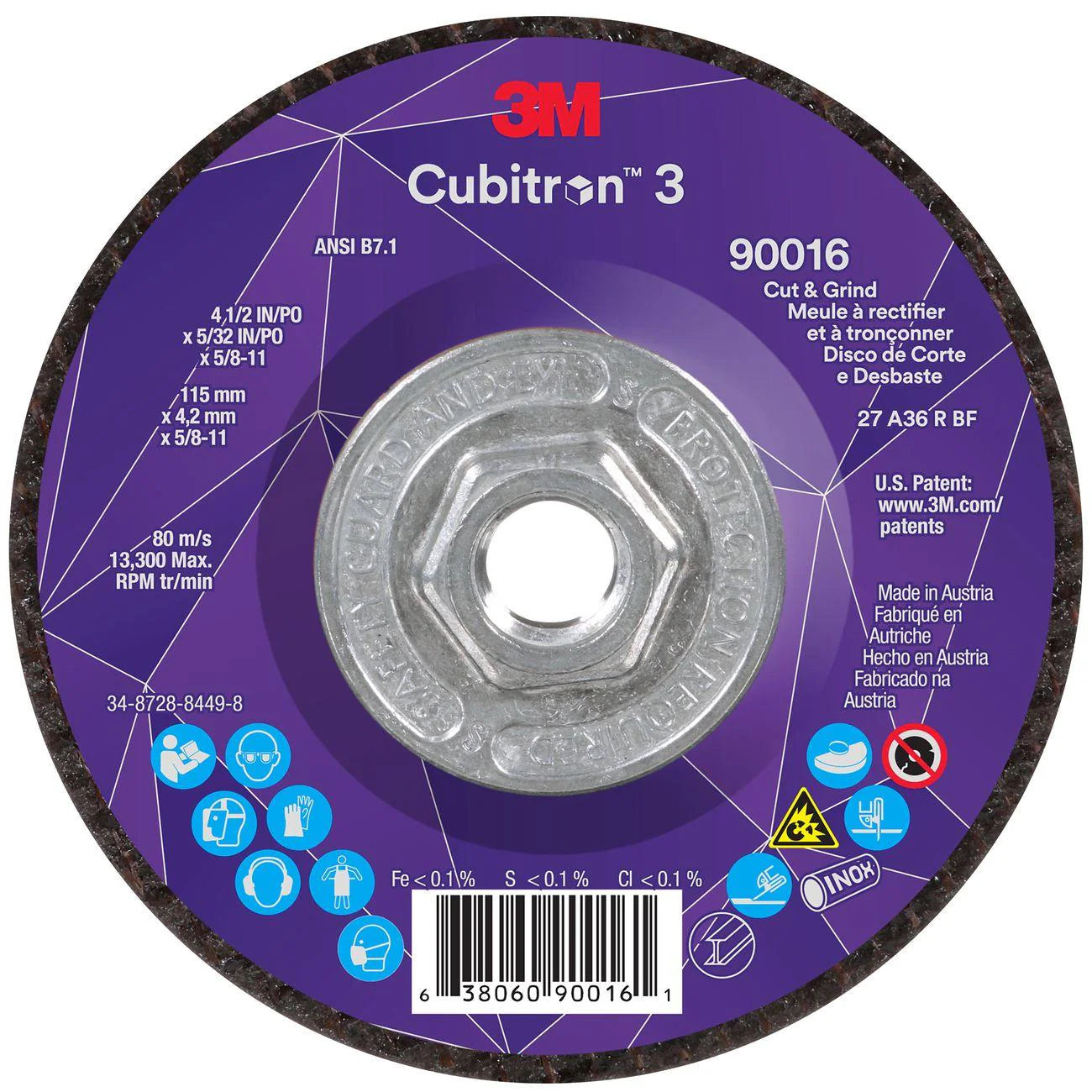 3M 7100313194 GRINDING & CUT OFF WHEELS