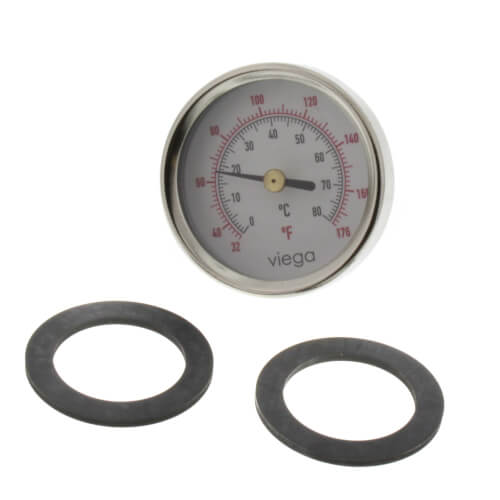 VIEGA Viega 16035 1-1/4 x 1, Union x FPT, Stainless Steel, 7-Port, Heating and Cooling Manifold with Air Bleeder/Shut-Off Balancing Valve and Supply Flow Meter Valve