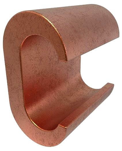 ILSCO ILCSCO ULT-5-Z Permaground Copper Grounding C Crimp, Main Conductor Range 4-6 Sol, Tap Range 4 Str-4 Sol, UL, CSA
