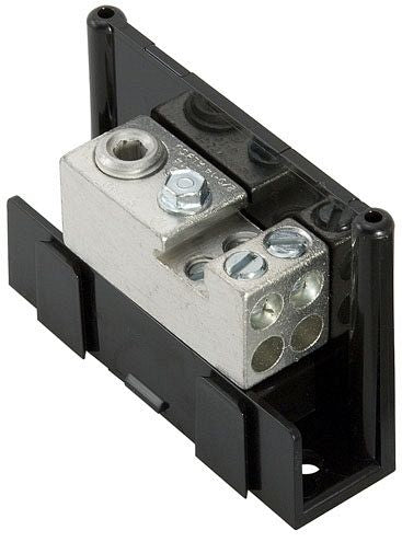 ILSCO ILSCO PDA-14-2/0-1 Power Distribution Block, Modular Design, Dual Rated, Line Conductor Range 2/0-14, Load Range 4-14, 1 Port Per Pole Line Side, 4 Ports Per Pole Load Side, Adder Block, UL, CSA