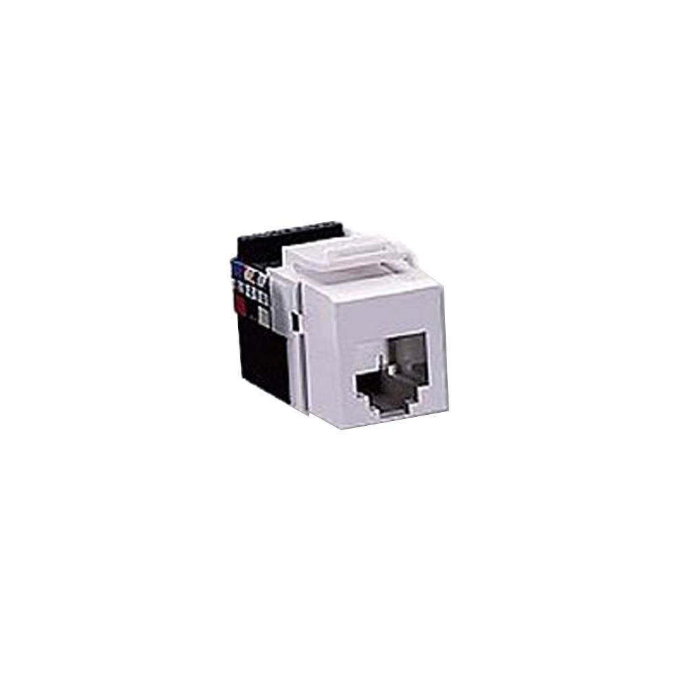 LEVITON Leviton 40836-BW Quickport Voice Grade, White