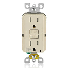 Leviton GFTA1-T Audible Self-Test Tamper Resistant GFCI Receptacle 15A-125V