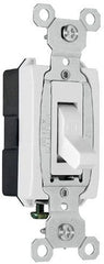 LEGRAND Pass & Seymour CSB15AC1W Toggle Type Thermoplastic Polycarbonate Toggle 15 Amp 120/277 Volt Replacement MPN
