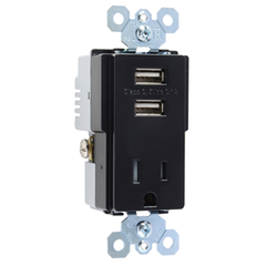 PASS & SEYMOUR TM8USBBKCC6 RELAYS & SWITCHES