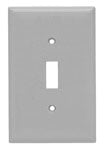 Pass & Seymour SSN11 1-Gang 1-Toggle Switch Smooth Brushed Stainless Steel Narrow Wallplate