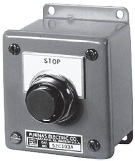 SIEMENS Siemens 52C117A 30 mm 1NO 1NC 1-Hole Red Momentary Heavy Duty Push Button Station