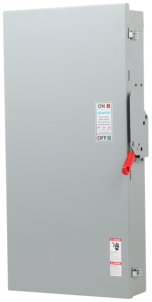 SIEMENS Siemens GF326NA Double Break Enclosed Safety Switch 600/3P 240V (General Duty Safety Switch)