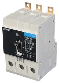SIEMENS Siemens NGB3B100B Low Voltage Panelboard Mount G Frame Circuit Breaker 100A 3-Pole 14KAIC at 600Y/347V