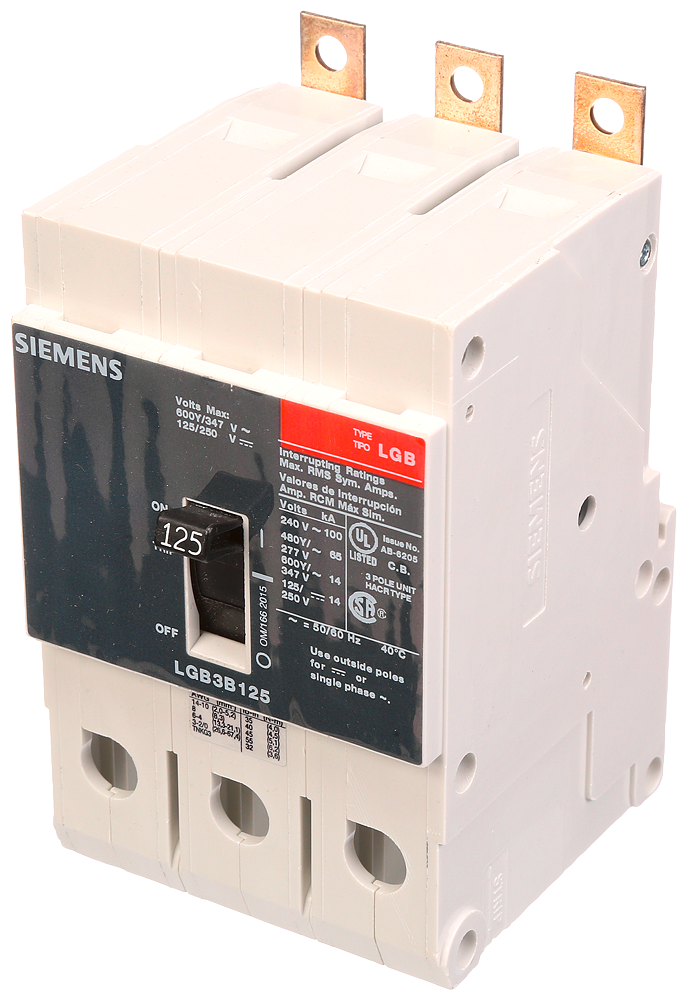 SIEMENS LGB3B125B CIRCUIT BREAKERS