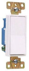 LEGRAND Pass & Seymour 2601W Single Pole Back And Side Wire Decorator Switch 15 Amps 120/277 Volts