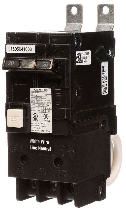 SIEMENS Siemens BF220AH BLHFB MCCB, 2P, 12
