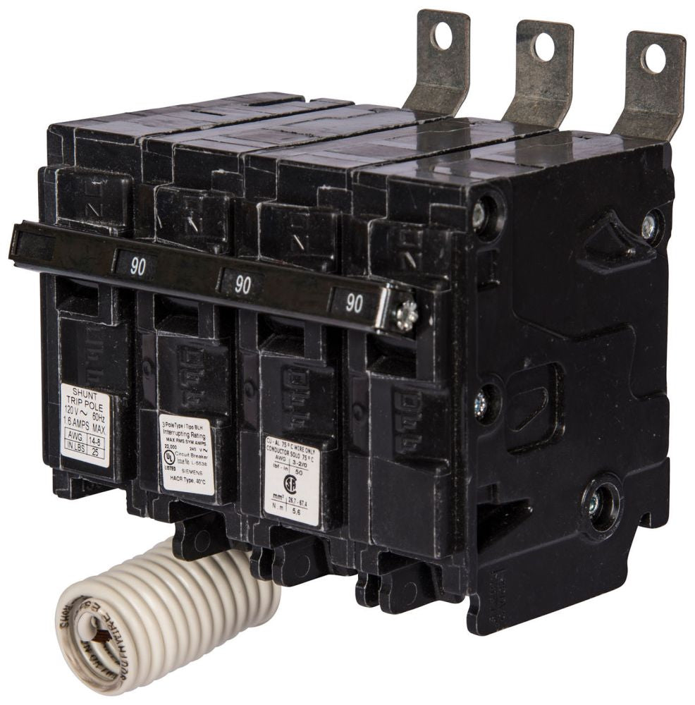 SIEMENS Siemens B370H00S01 240 Volt 70 Amp 22 Kaic 3-Pole Type BLH Circuit Breaker with 120 Volt Shunt