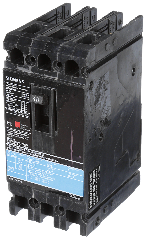 SIEMENS ED43B040 CIRCUIT BREAKERS