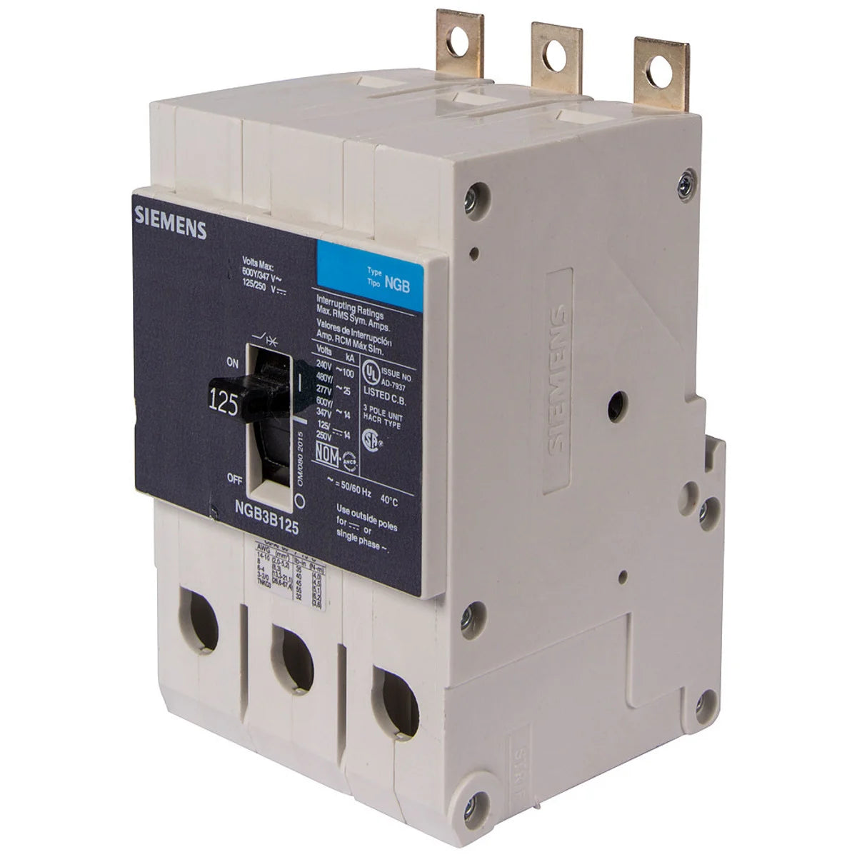 SIEMENS Siemens LGB3B060B BRKR LGB 60A 3P 480Y