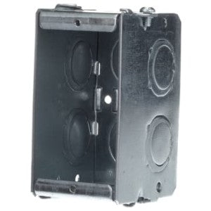 STEEL CITY Steel City GW125G Masonry Box Gangable Steel 2-1/2 D 1-Gang 8 1/2+3/4 in E Side KO 2 1/2+3/4 in E Bottom KO